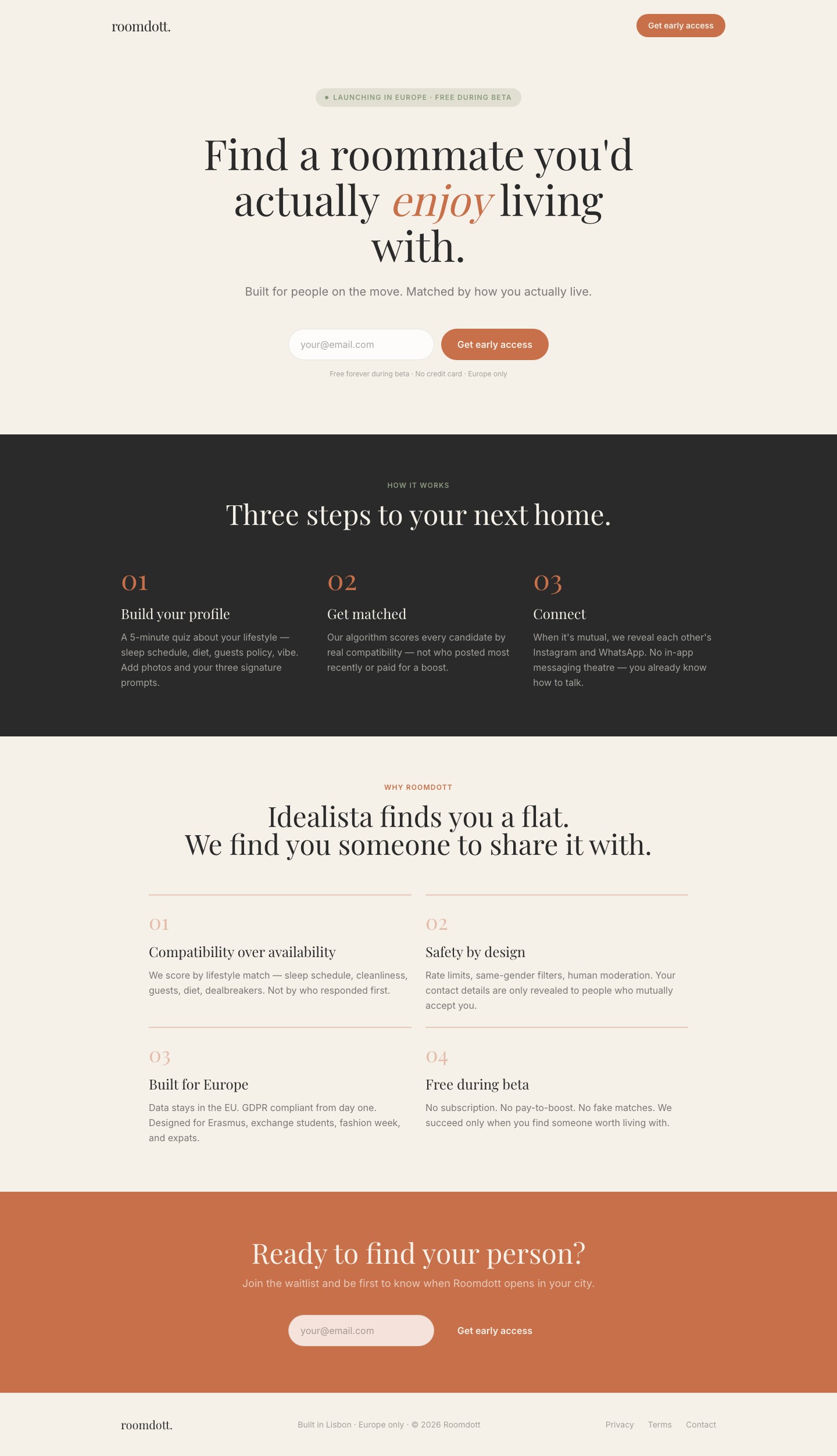 Roomdott website